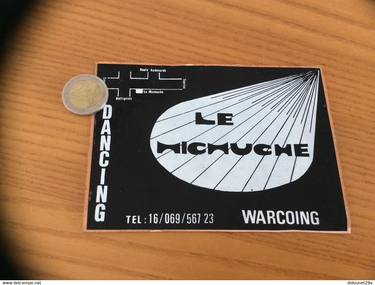 AUTOCOLLANT, Sticker «DANCING LE MICHUCHE - WARCOING (59)» Discothèque - Adesivi