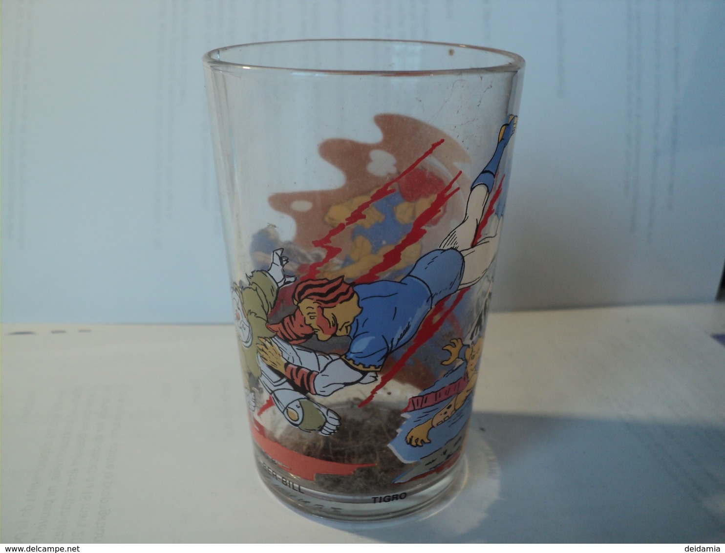 VERRE COSMOCATS. 1987. TELEPIX LCI AND T WOLF RO BER BILL / TIGRO / SHAKAL / STARLION. - Arte Della Tavola