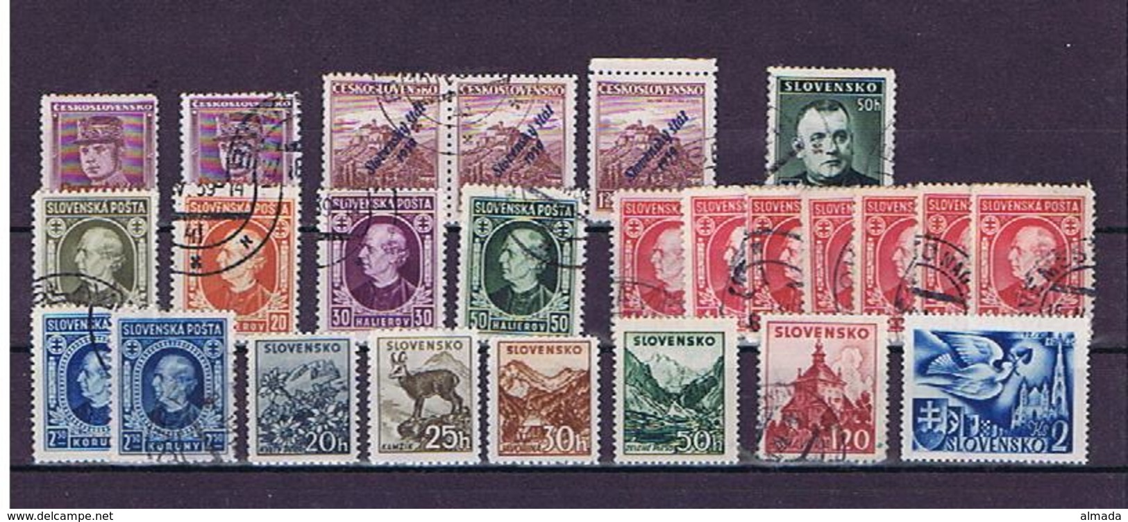 Slowakei, Lot 25 Marken */ **/gestempelt - Collections, Lots & Series