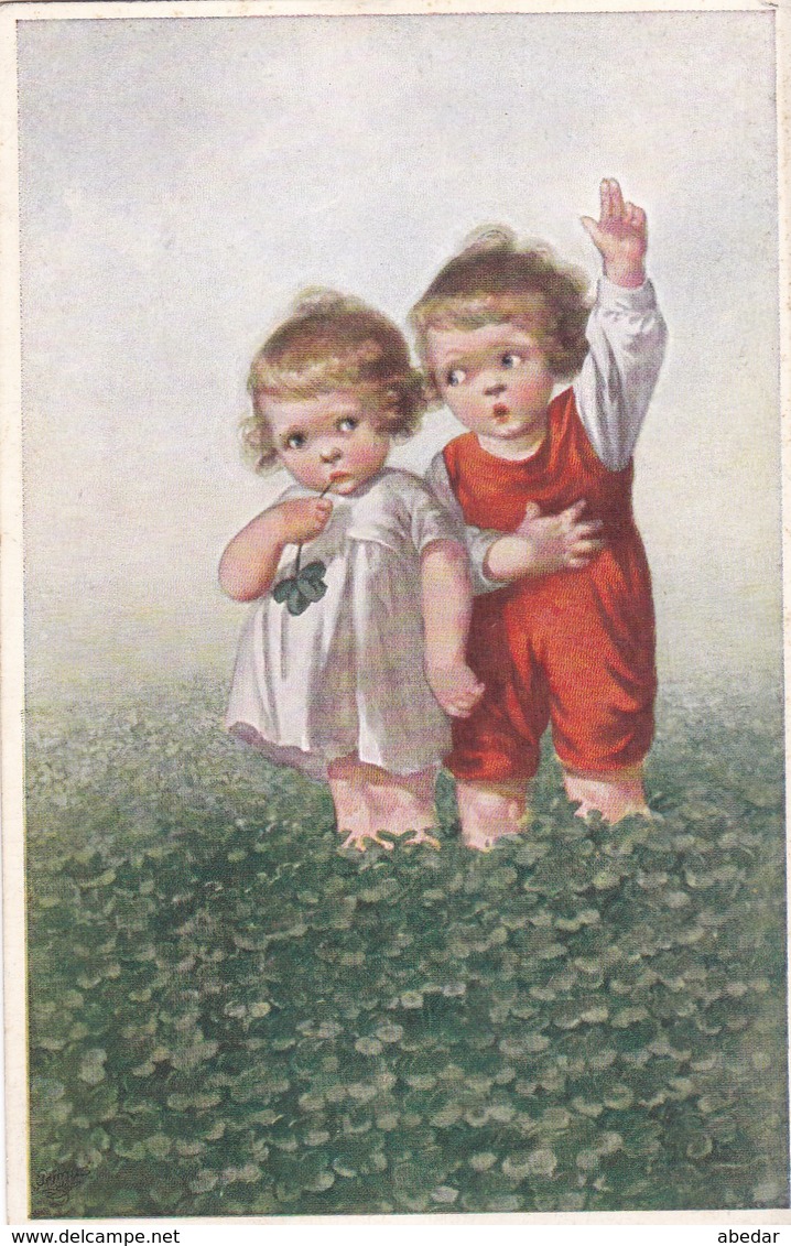 Wally Fialkowska  Enfant   Old Postcard  Cpa. 1924 - Fialkowska, Wally