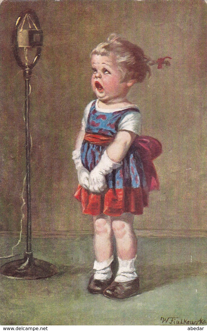 Wally Fialkowska  Enfant  Music  Old Postcard  Cpa. 1930 - Fialkowska, Wally