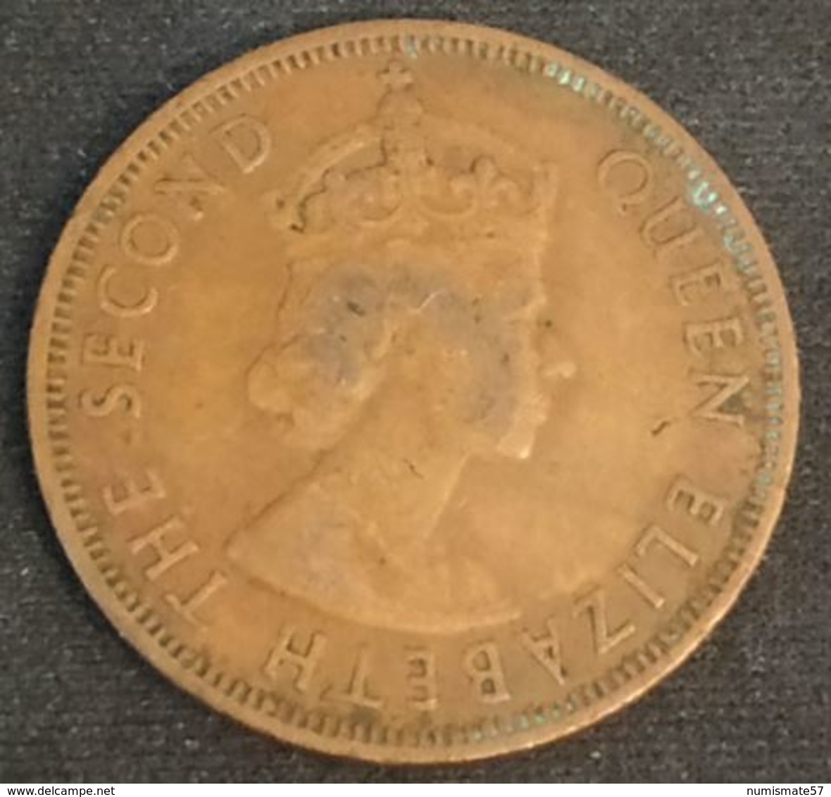 BRITISH CARIBBEAN TERRITORIES - 1 CENT 1961 - Elizabeth II - 1ère Effigie - KM 2 - Caribe Británica (Territorios Del)