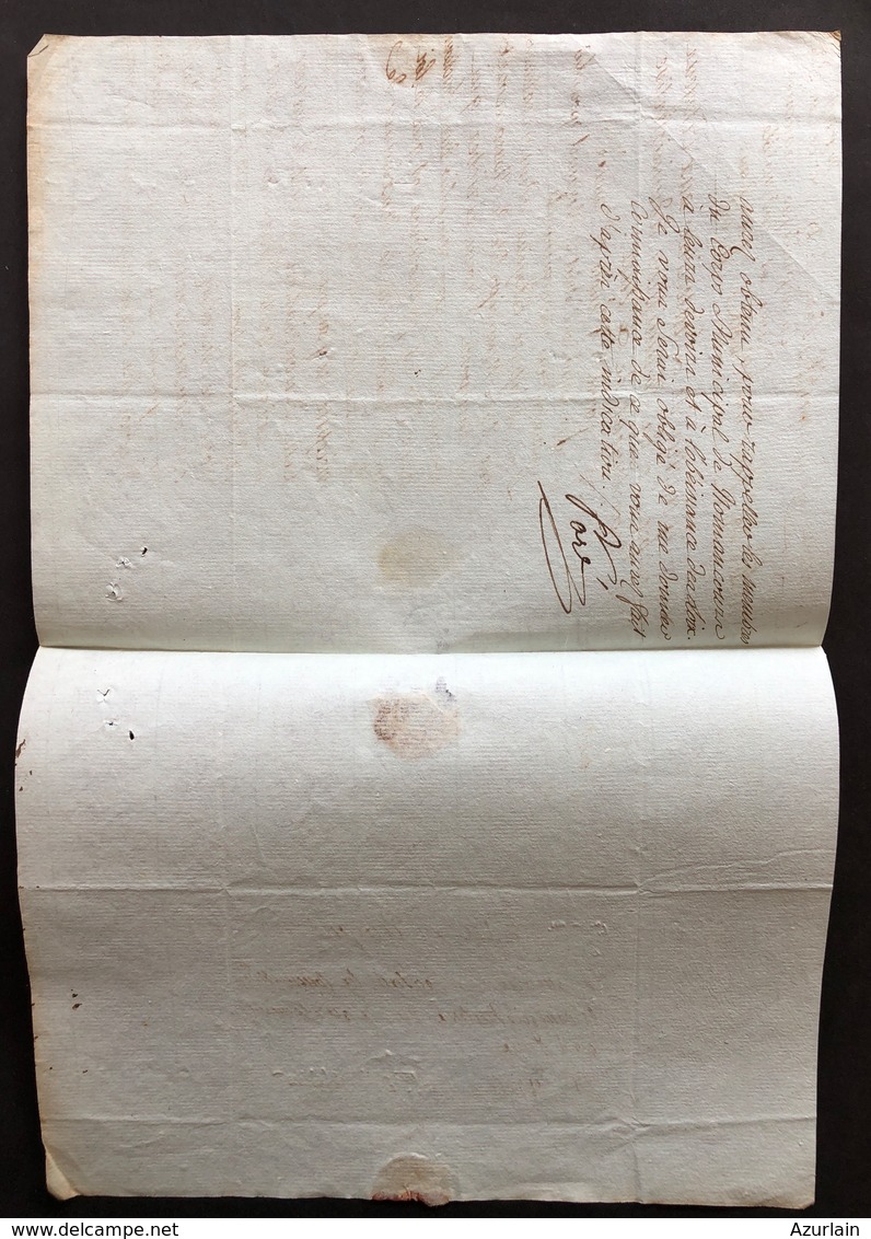 1793 Lettre De Nonancourt A Evreux - 1701-1800: Precursors XVIII