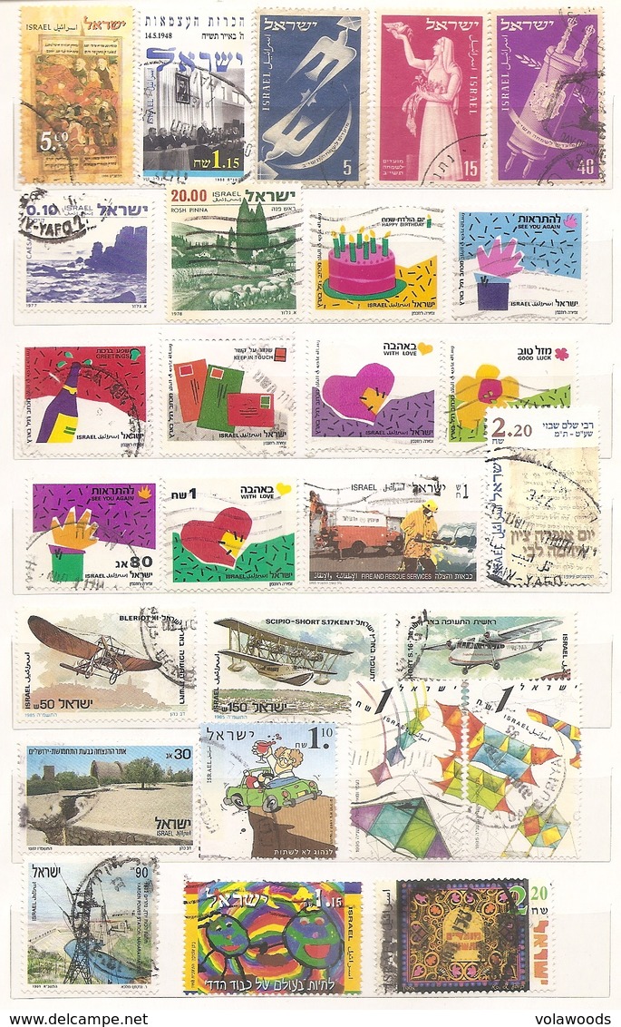 Israele - Lotto Di 280 Francobolli Usati Tutti Diversi Anche In Serie Complete - Senza Album!!!!!!!! - Collections, Lots & Séries
