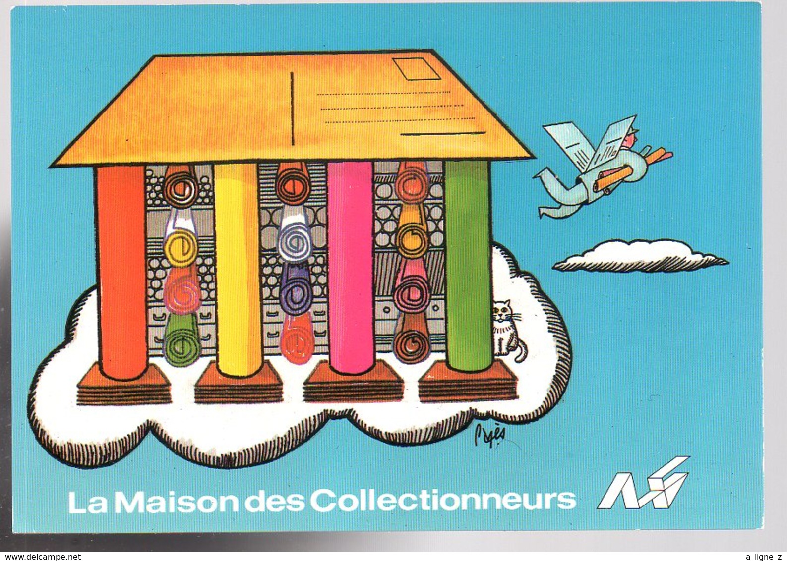 REF 495 : CPSM Illustrateur PAGES La Maison Des Collectionneurs - Pages