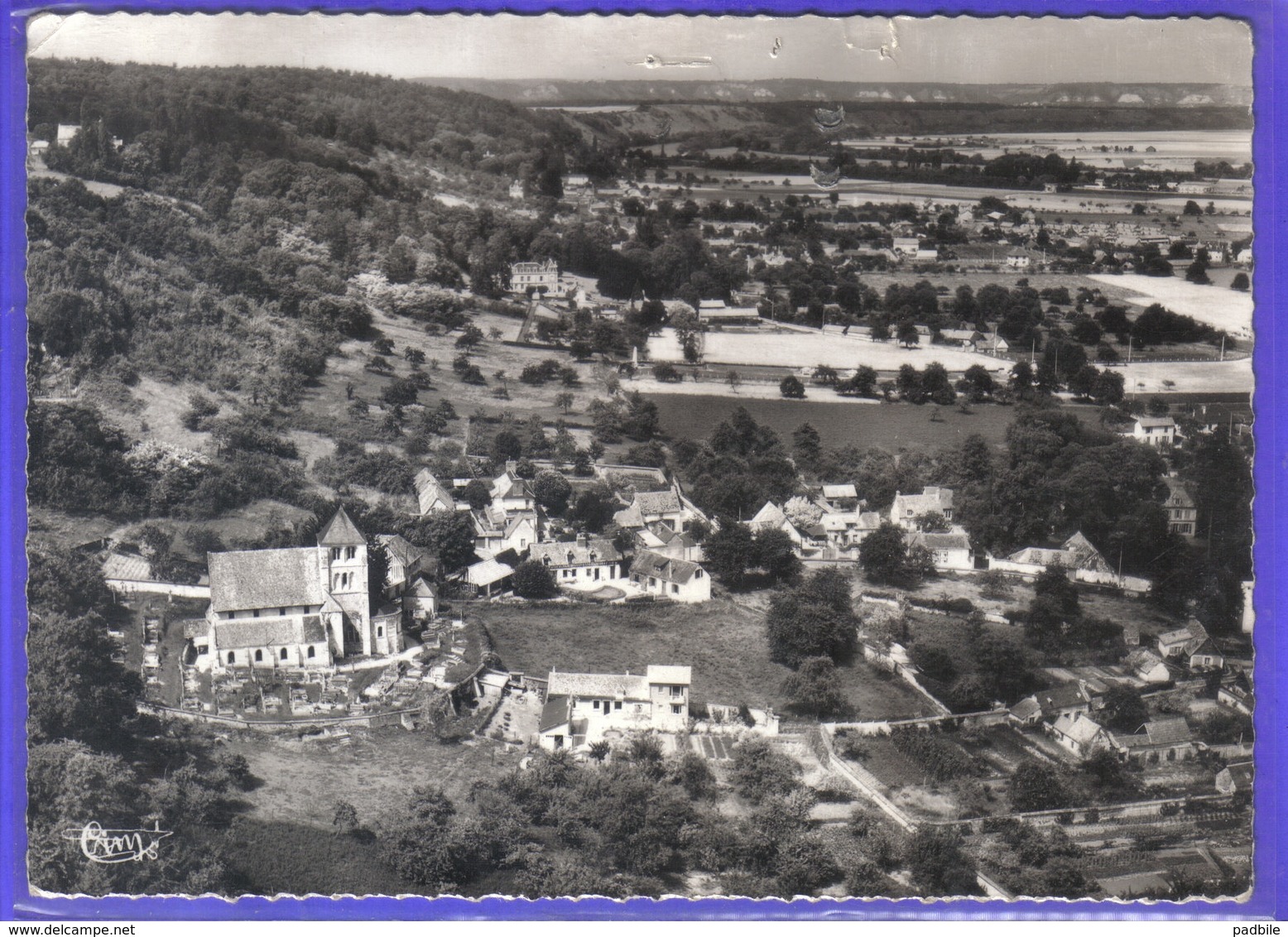 Carte Postale 27. Aubevoie     Vue D'avion   Très Beau Plan - Aubevoye