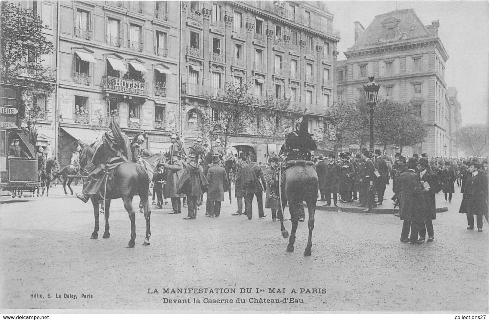 PARIS-75010-MANIFESTATION DU 1er MAI PARIS DEVANT LA CASERNE DU CHÂTEAU-D'EAU - Arrondissement: 10