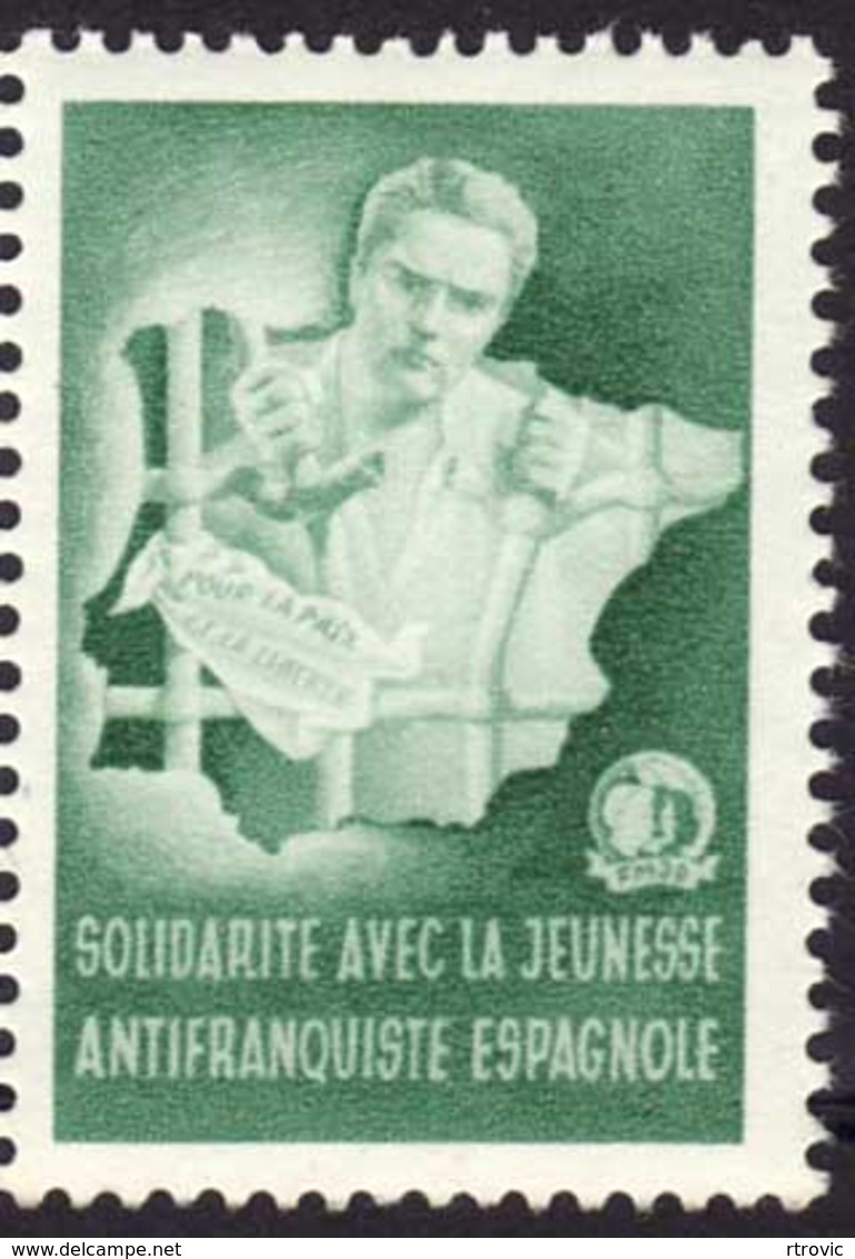 Guerra Civil Solidarité Jeunesses Antifachistes  - Rare - Spanish Civil War Labels