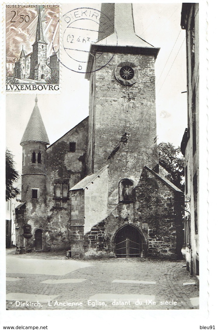 CM DIEKIRCH EGLISE ST LAURENT - Maximumkarten