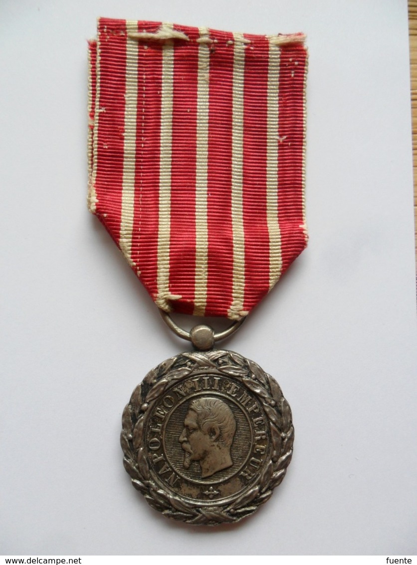 Médaille D'Italie 1859 PREMIER TYPE 38 Mm - Before 1871