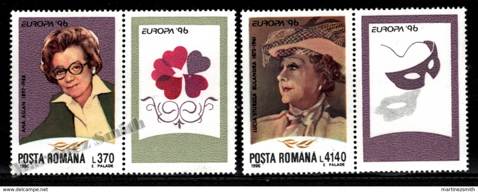 Romania - Roumanie 1996 Yvert 4302-03, Europa Cept, Famous Women Figures - MNH - Ongebruikt