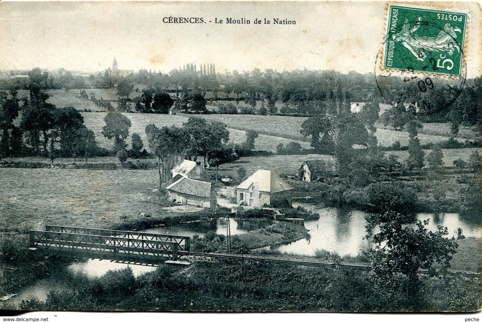 N°6768 -cpa Cérencers -le Moulin De La Nation- - Watermolens