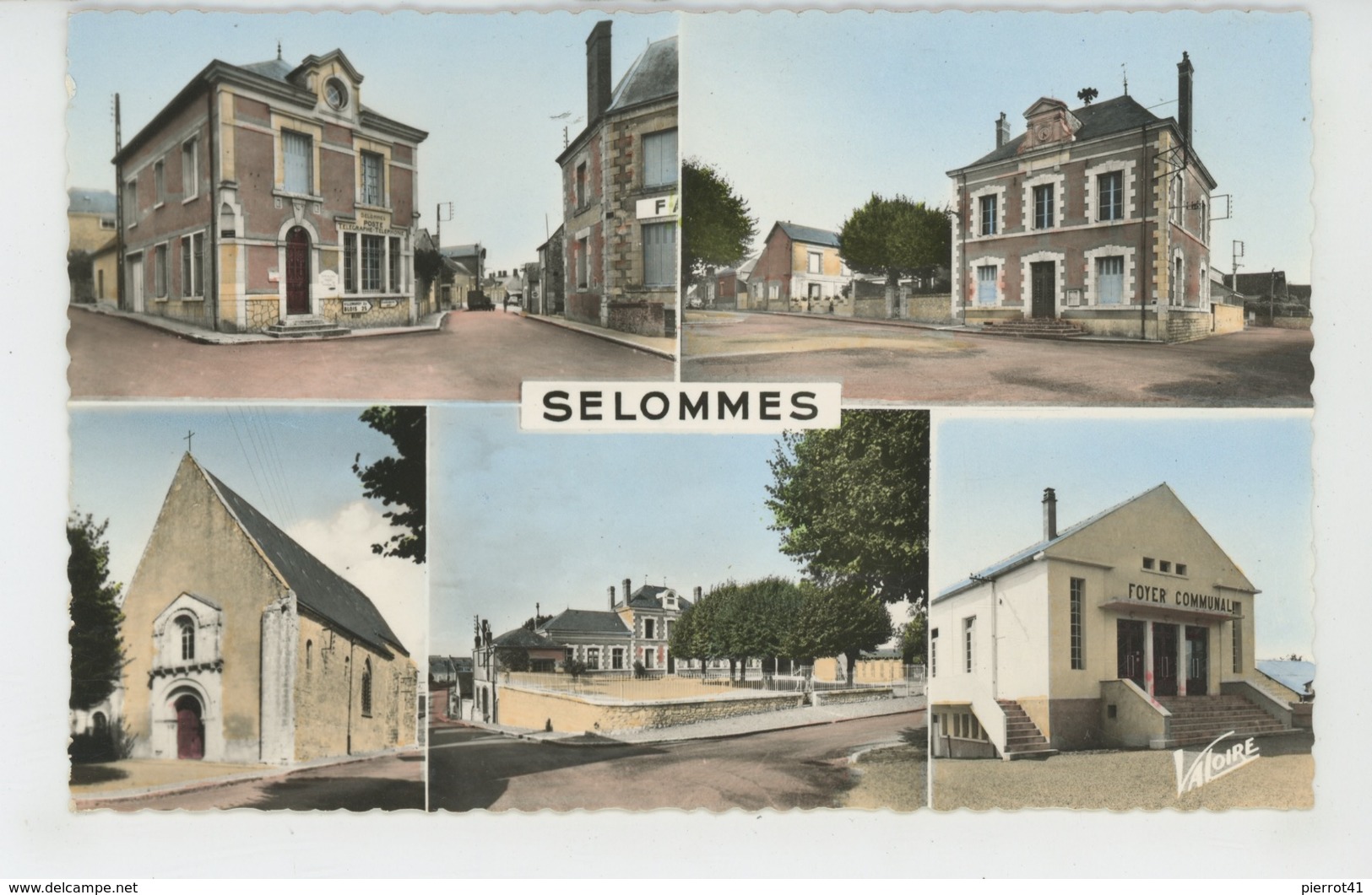 SELOMMES - Vues Multiples : La Poste , La Mairie , L'Eglise , L'Ecole , Le Foyer Communal - Selommes