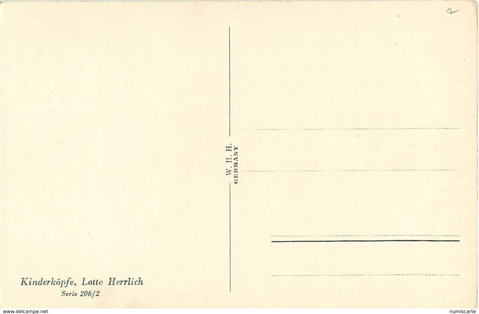 Cpa Kinderköpfe , Lotte Herrlich- Serie 206/2 - Herrlich, Lotte