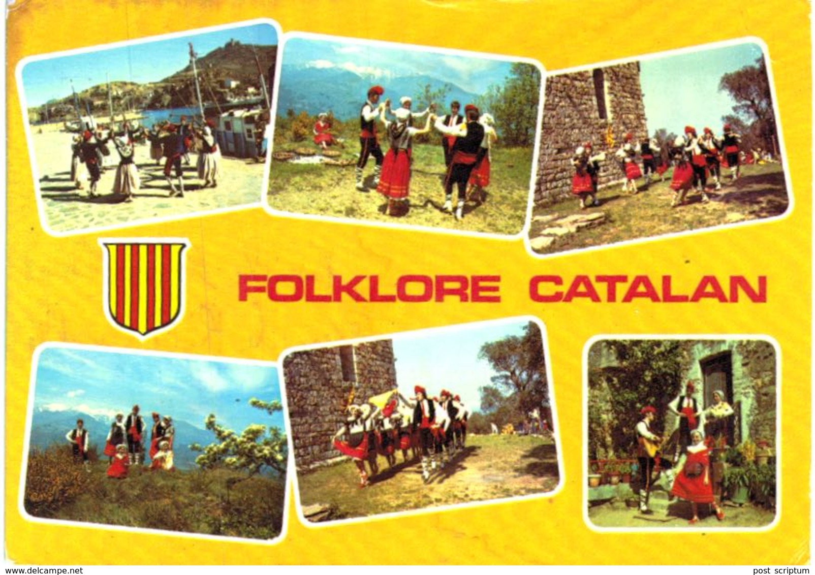 Lot 201- Thème - folklore -  environ 280 cartes(1,3kg)