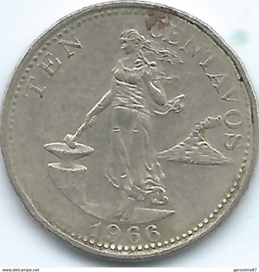 Philippines - 10 Centavos - 1966 - KM188 - Filippijnen