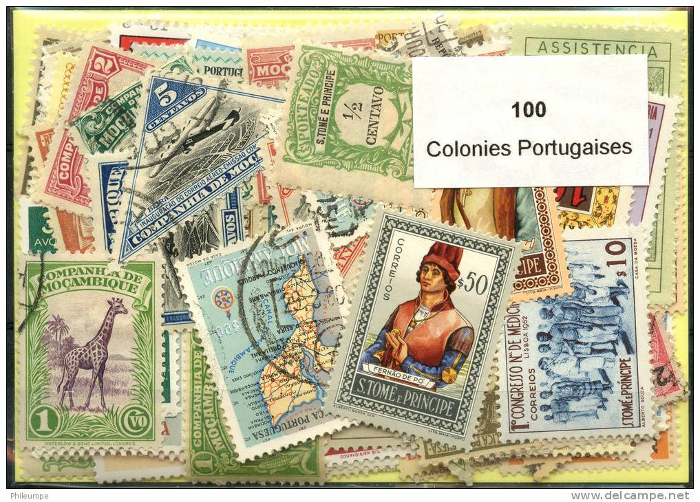 100 Timbres Colonies Portugaises - Collections