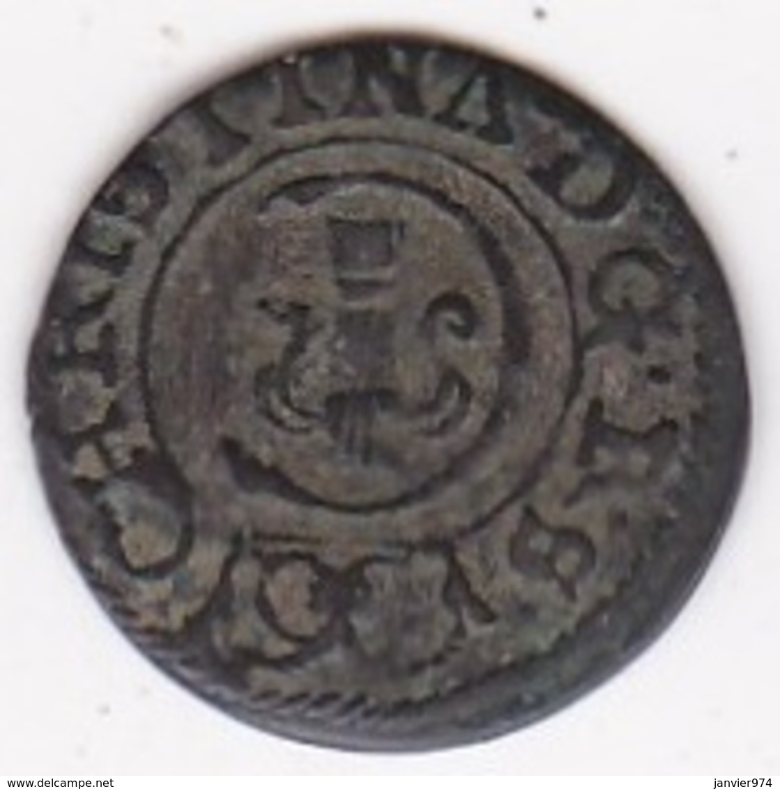 Swedish Livonia City Of Riga. 1 Solidus 1654 Christina. KM# 21 - Lettland