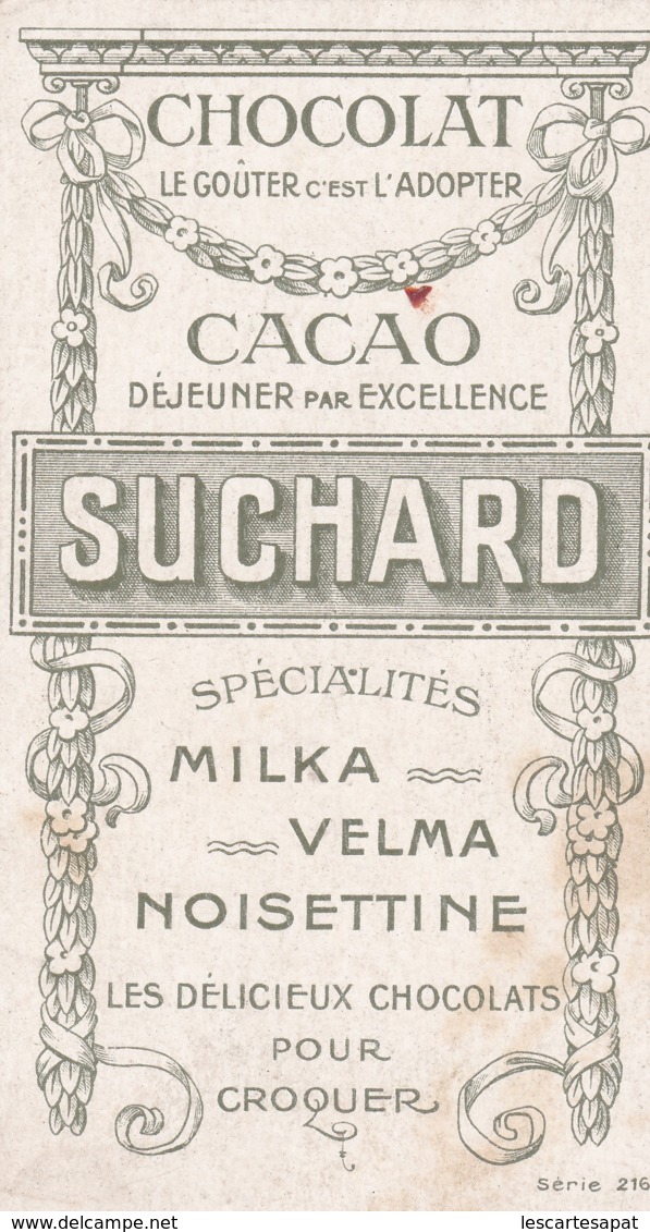 Chromo Chocolat MILKA SUCHARD  -série 216- Gascogne - Omon Païs  (lot Pat 109/01) - Suchard