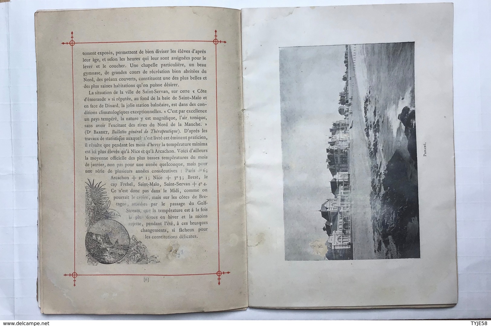 TRÈS RARE Fascicule De 1897 Sur Le Collège De Saint Servan  . Voir Détails Et Photos - Saint Servan