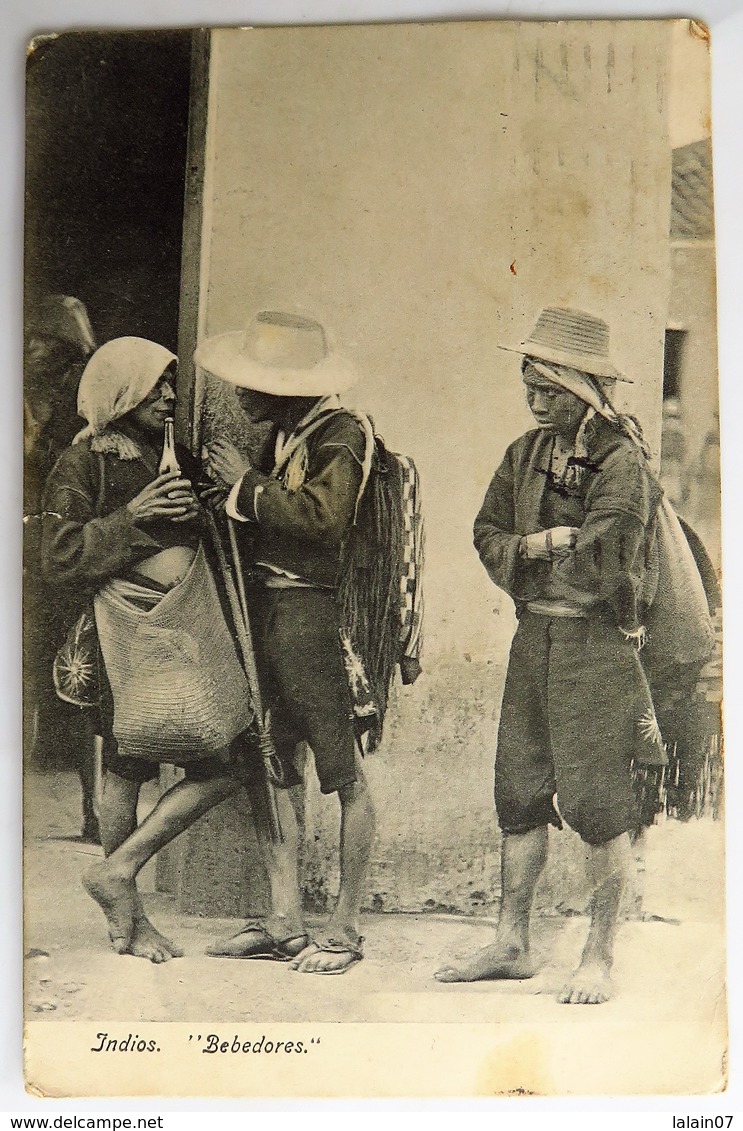 C. P. A. : GUATEMALA : Indios "Bebedores", Sello In 1913 - Guatemala