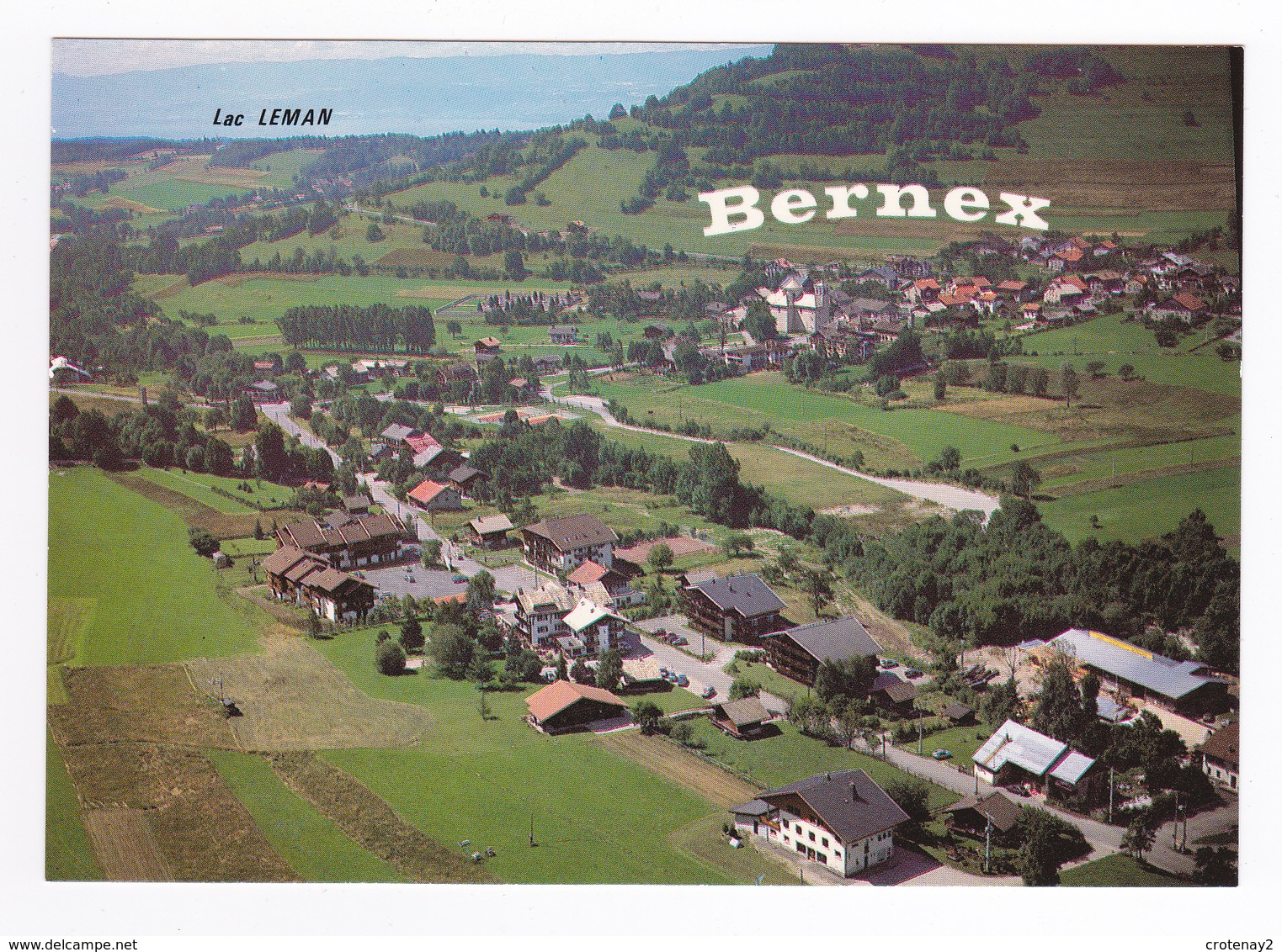 74 BERNEX Vers Evian Le Lac Léman N°2912 Vue Générale VOIR DOS - Evian-les-Bains