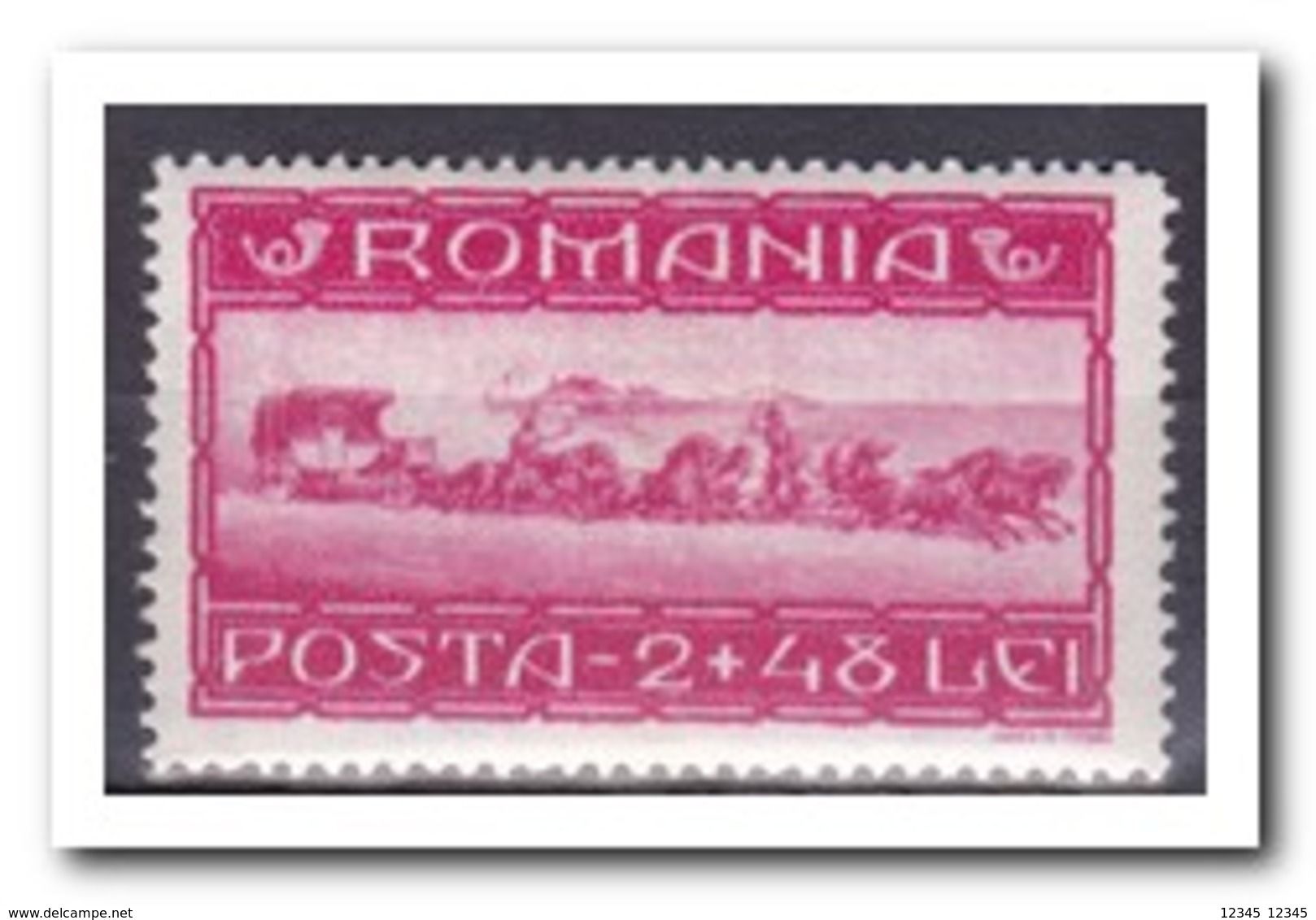 Roemenië 1944, Plakker MH, Post Coach With Eight Horses - World War 2 Letters