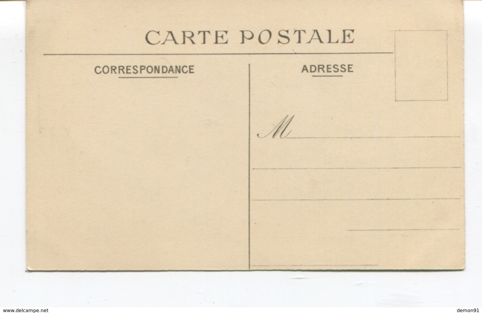 Rare CPA - JANVAL - Le Château  -  Dos Vierge -  Edit° G.M - - Dieppe