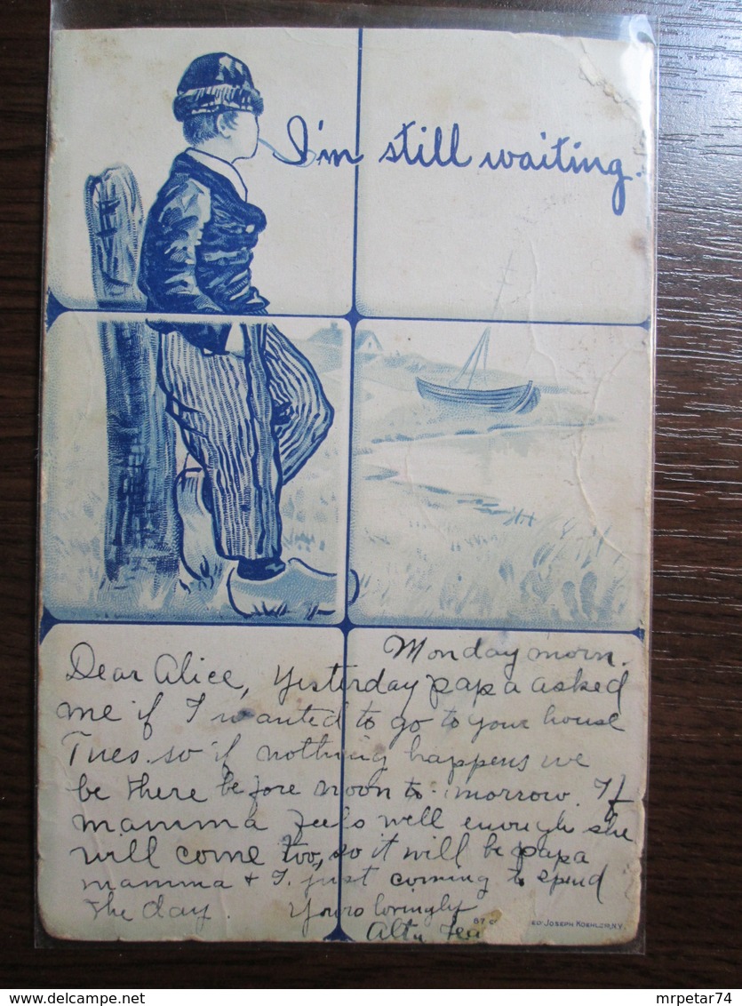 Vintage Postcard I Am Still Waiting - Koehler, Mela