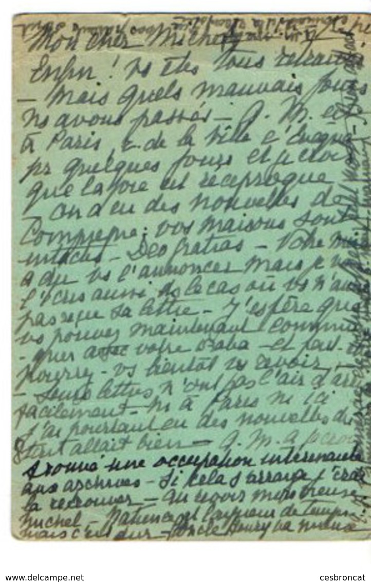 B3  14 07 1940 Carte F.M D'un Soldat  De La Commission De Controle  à Roujan Dans L'Hérault - Guerre De 1939-45