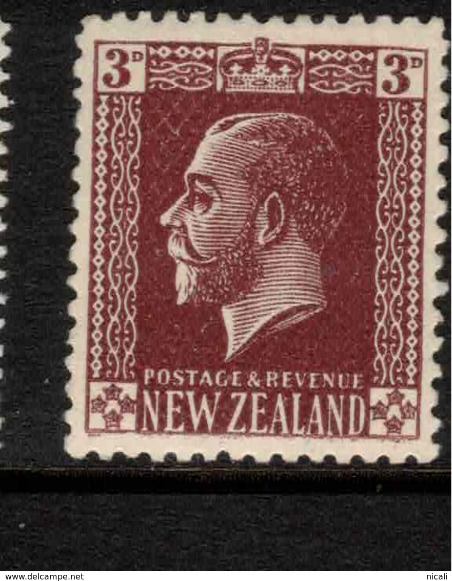 NZ 1915 3d Chocolate KGV P14 SG 449b HM ZZ80 - Unused Stamps