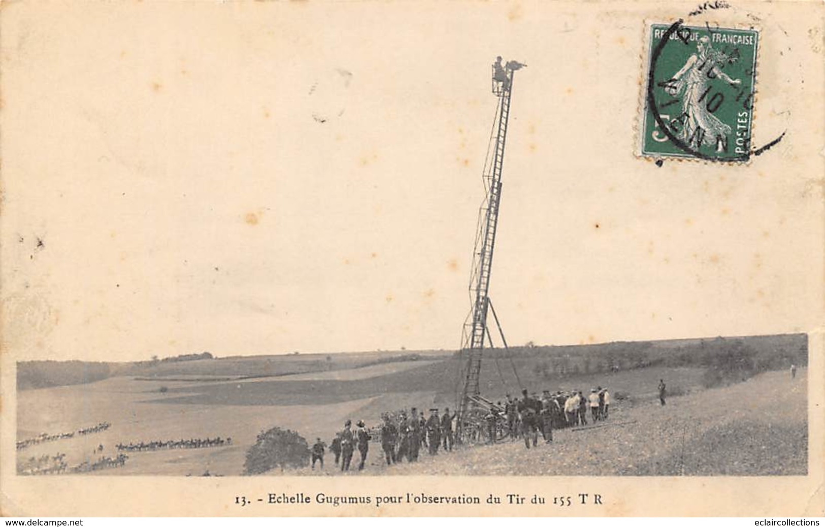 Thème.  Militaria. Matériel.    Echelle Gugumus  Observation Du Tir Du 155 T R     (Voir Scan) - Equipment