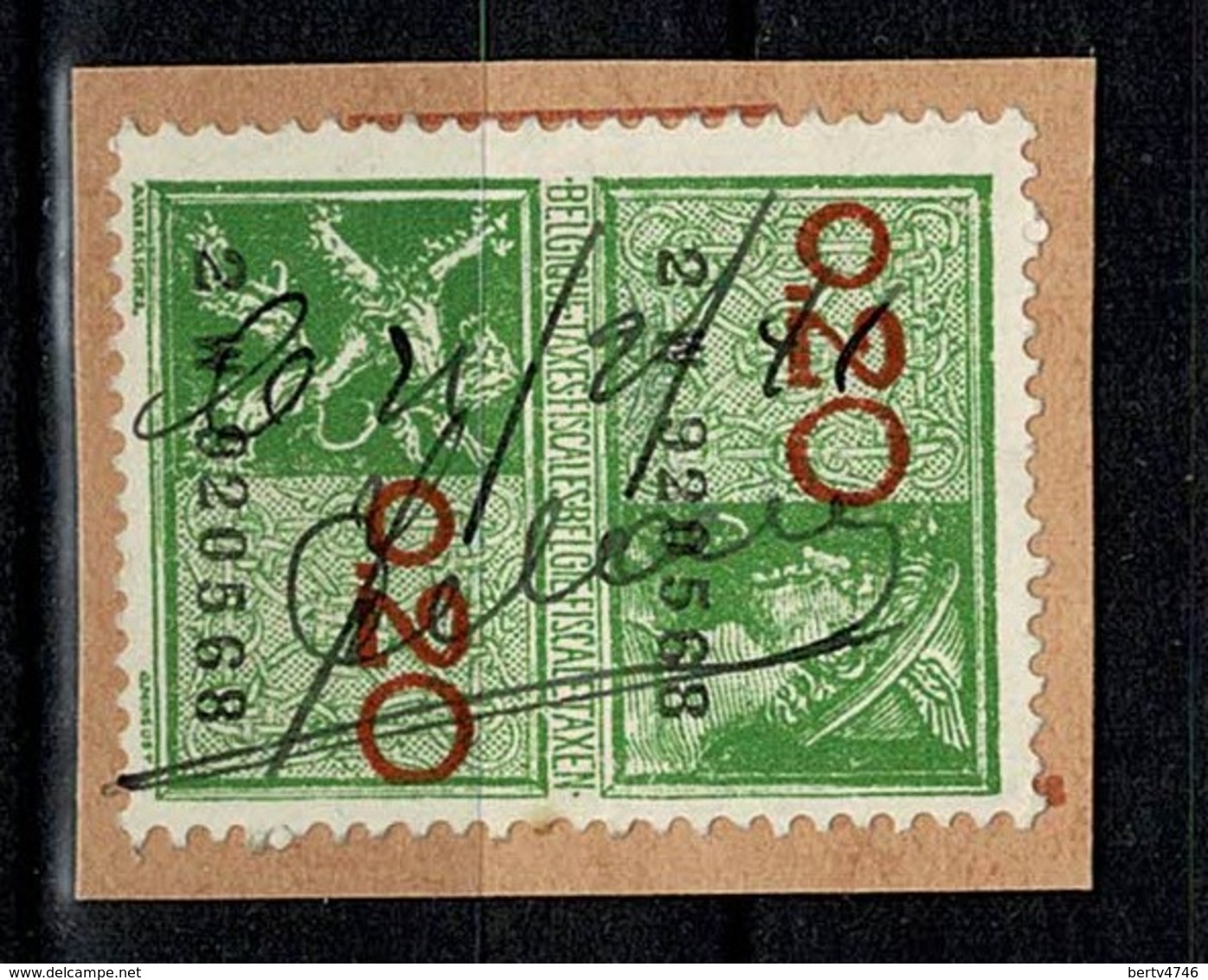 Belg. Fiscale Zegel 1941 / Timbre Fiscaux 1941 (2 Scans) - Sonstige & Ohne Zuordnung