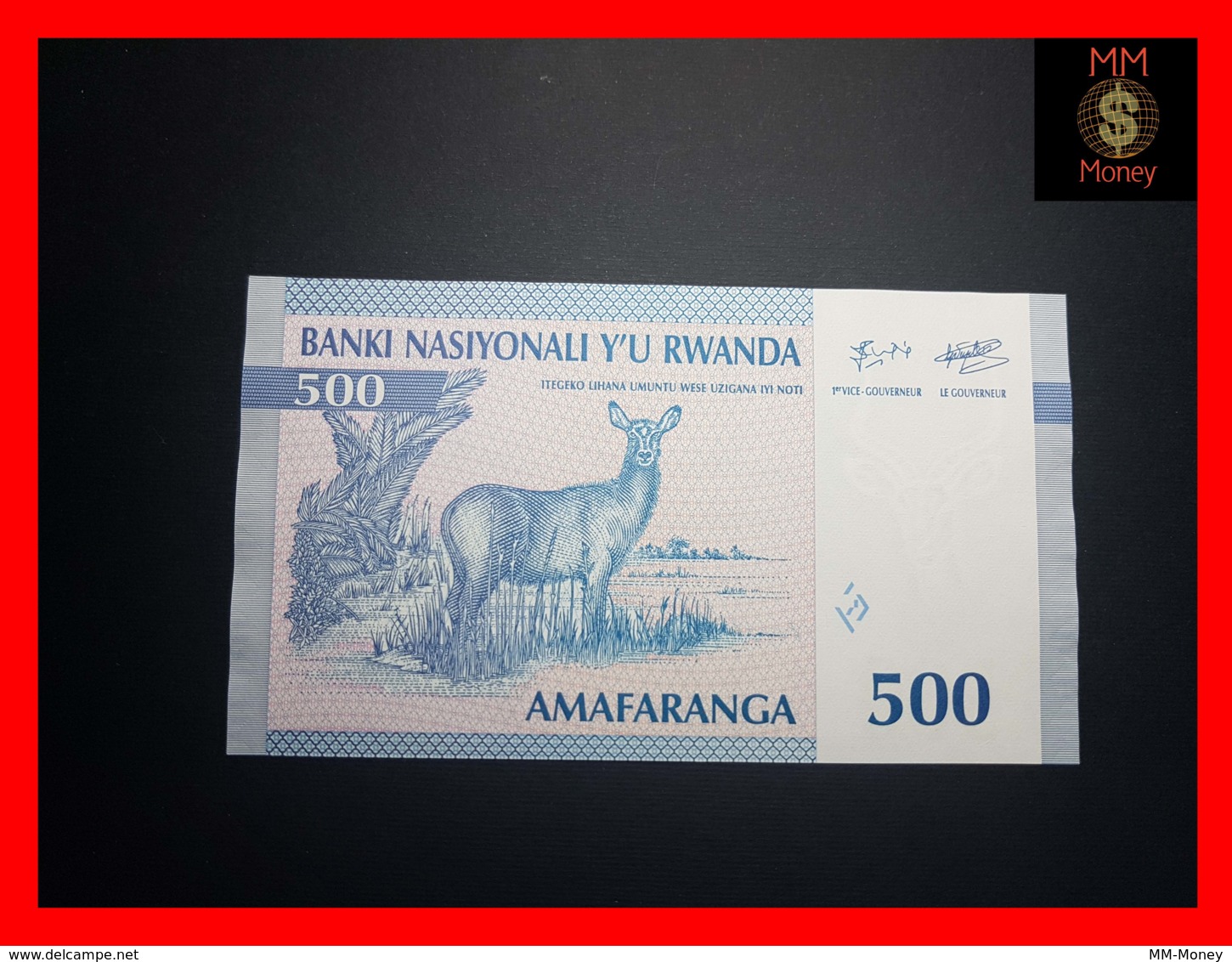 RWANDA 500 Francs 1.12.1994  P. 23  UNC - Rwanda