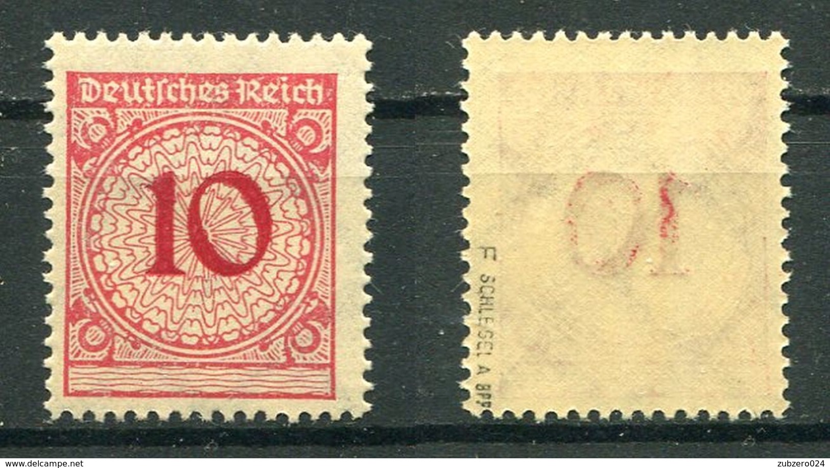 D. Reich Michel-Nr. 340Pb Postfrisch (früher 340F) - Geprüft - Unused Stamps