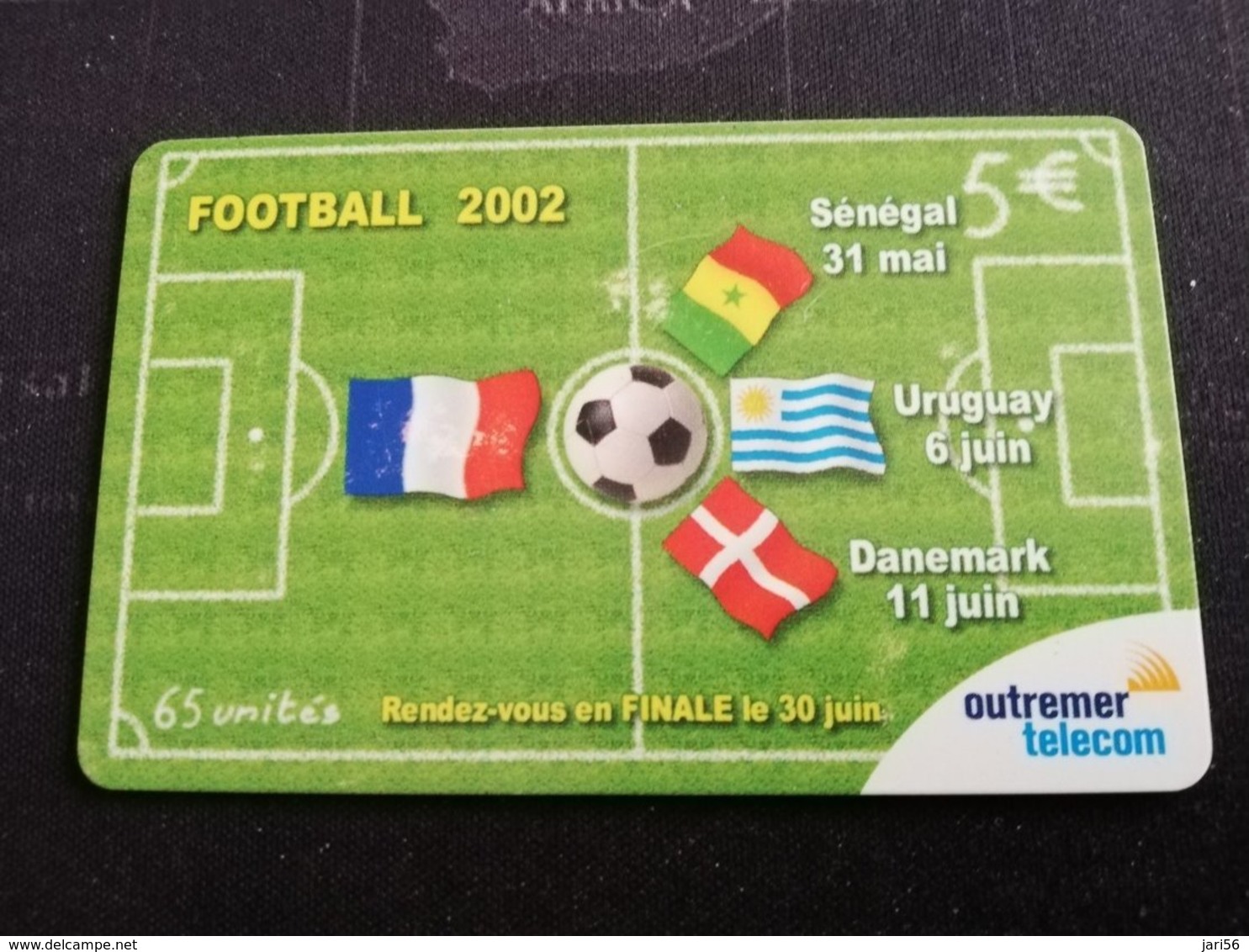 Caribbean Phonecard St Martin French   OUTREMER TELECOM FOOTBAL 2002  5€ TIRAGE 2000  **1717 ** - Antilles (French)