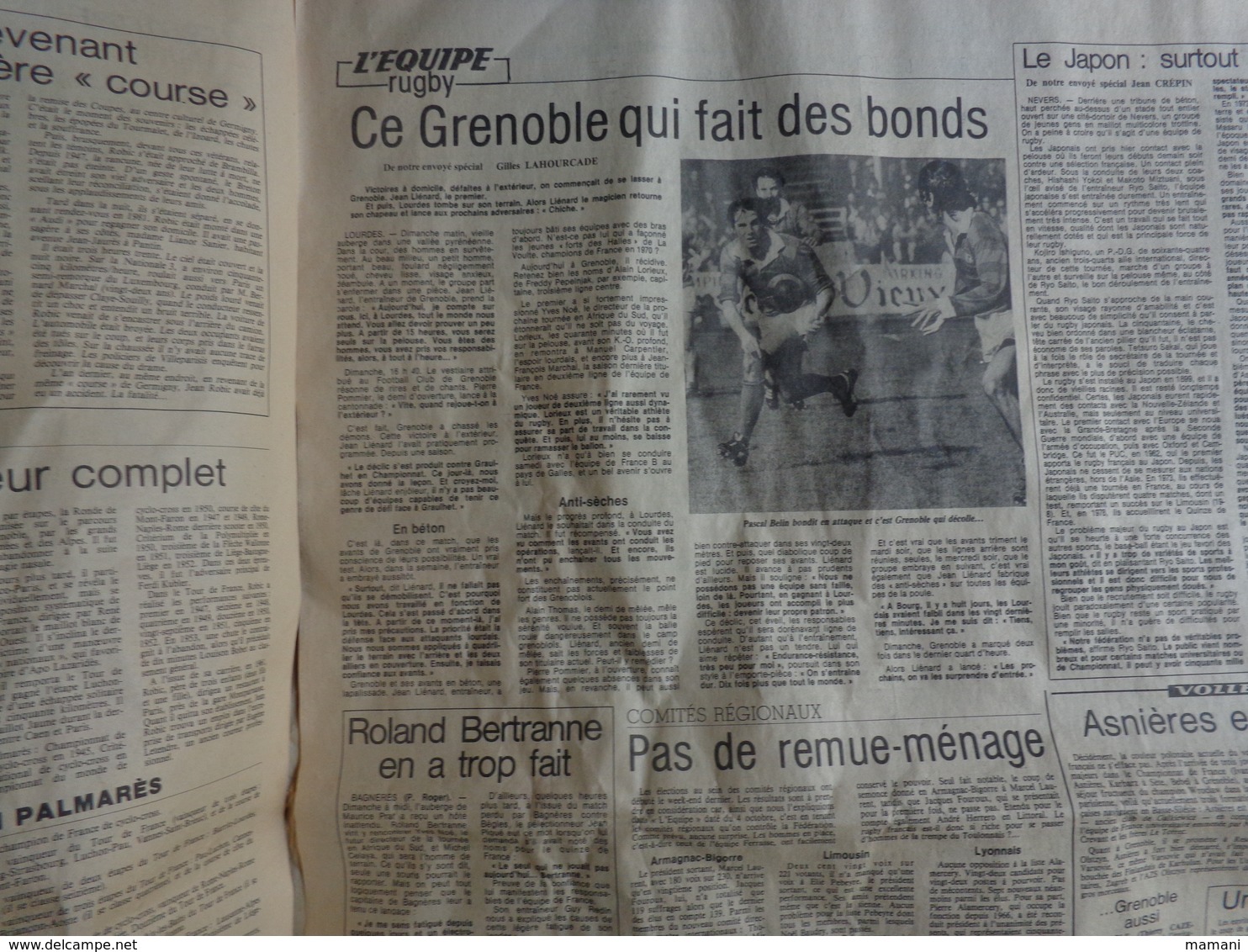 Journal L'equipe Octobre 1980 (robic)- Warusfel Lamine - 1950 à Nos Jours