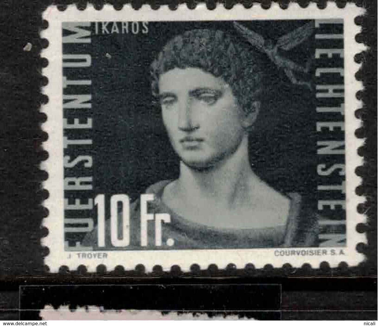 LIECHTENSTEIN 1948 10f Air SG 268 HM ZZ60 - Unused Stamps