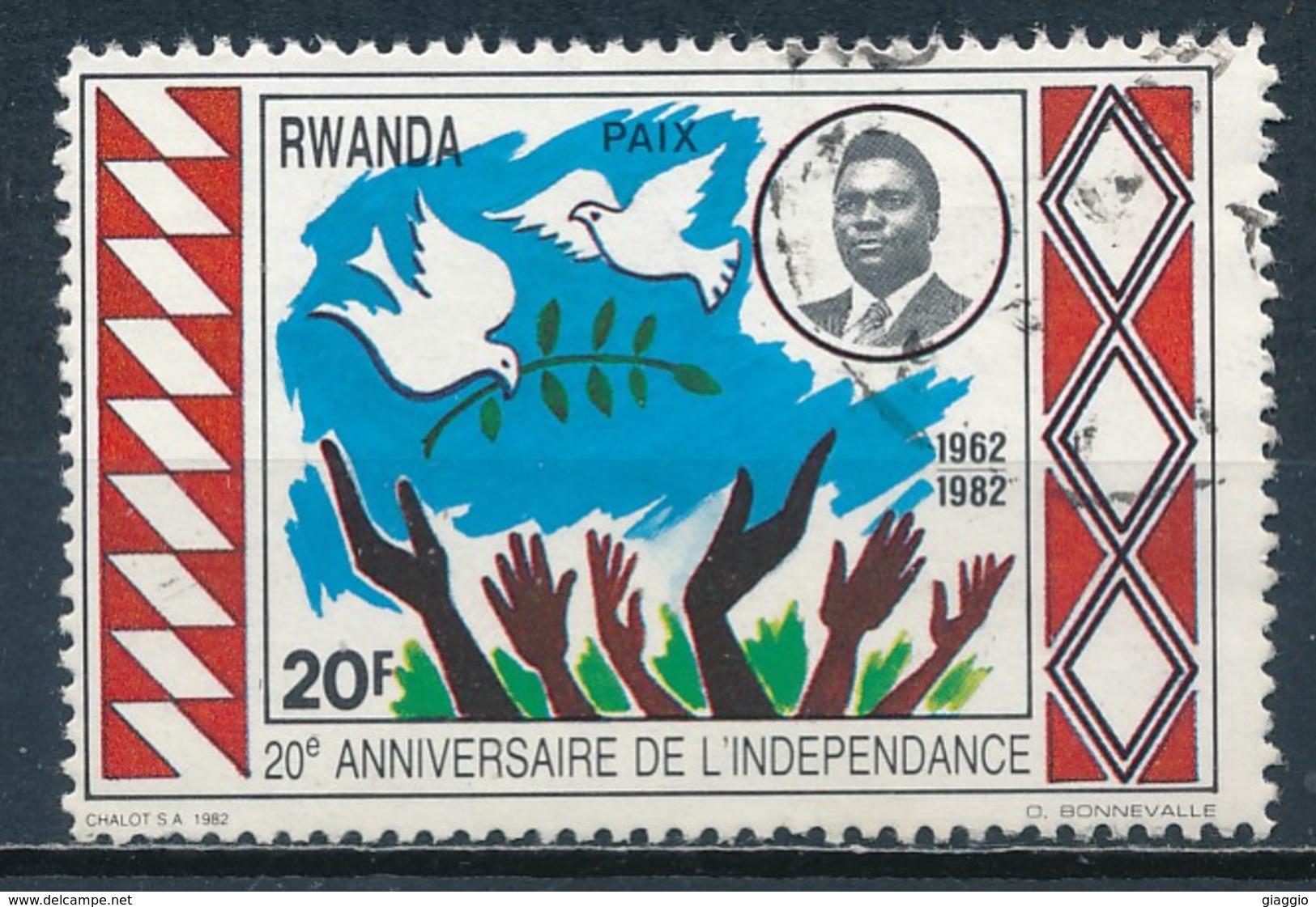 °°° RWANDA - Y&T N°1056 - 1982 °°° - Used Stamps