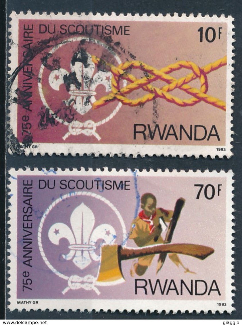 °°° RWANDA - Y&T N°1085/87 - 1983 °°° - Usados