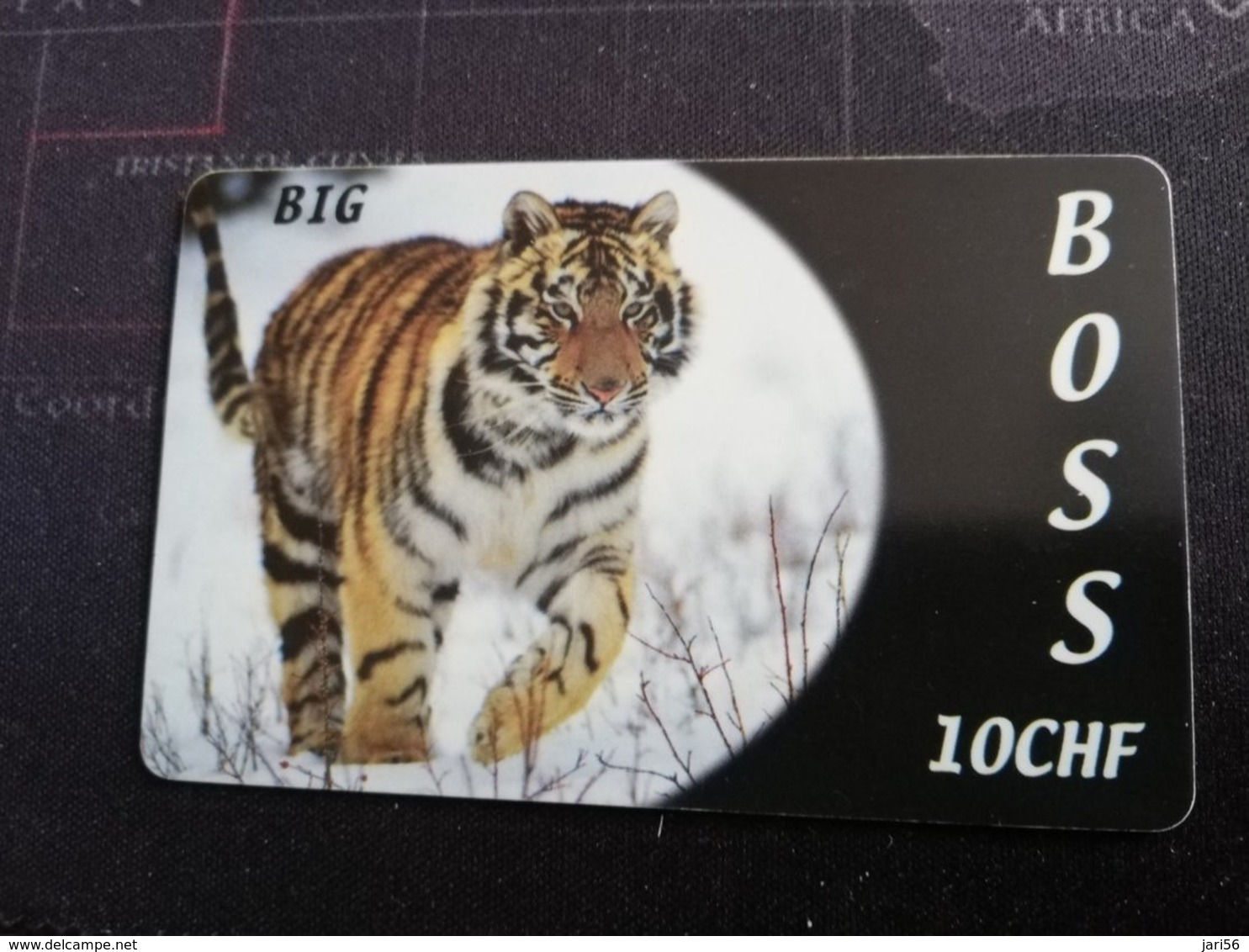 ZWITSERLAND  CHF 10,-  PREPAID CARD  BOSS TIGRE      FINE USED CARD **1748** - Schweiz