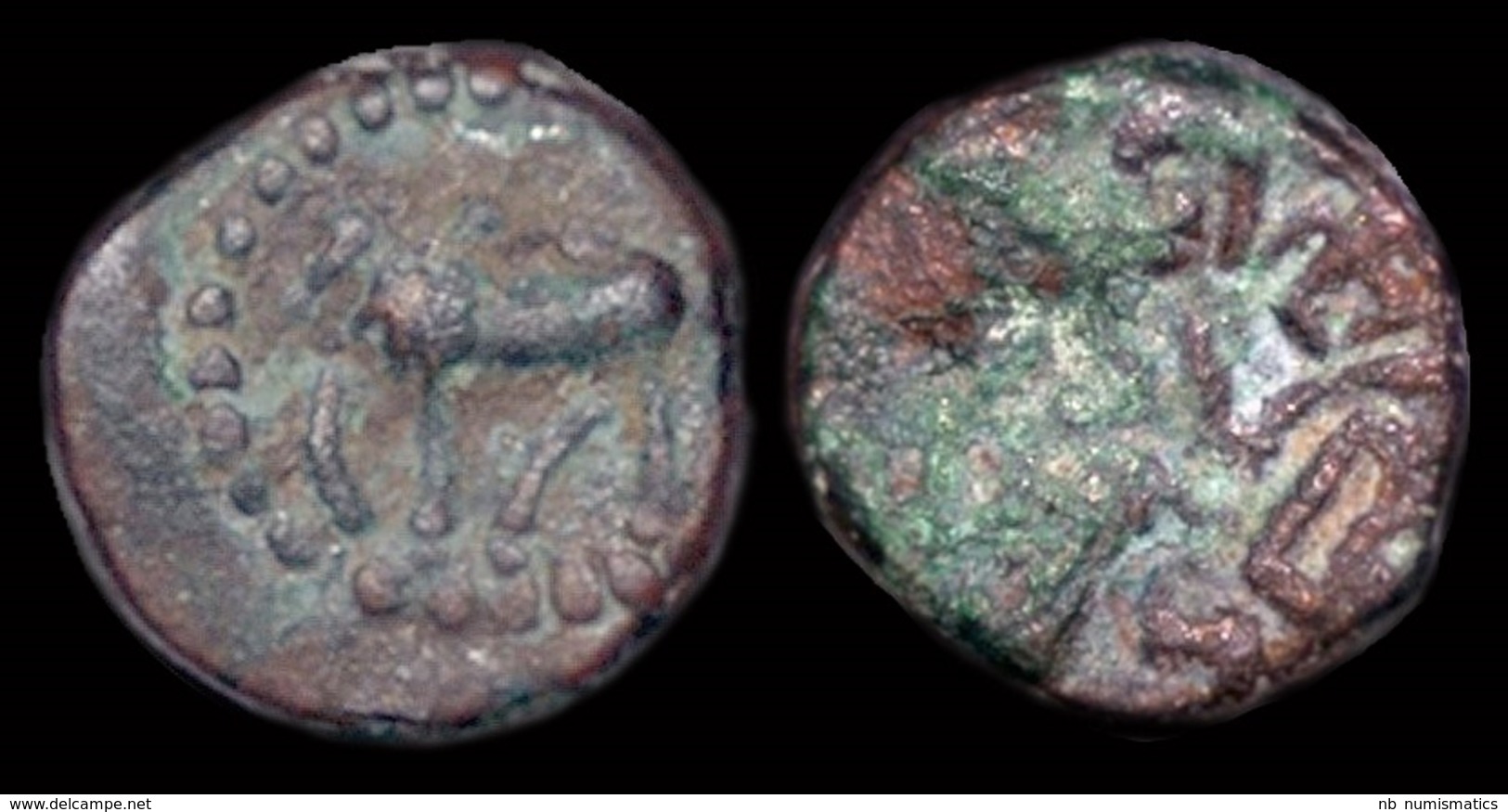 India Nagas Of Narwa Ganapati Naga AE 1/4 Kakini - Indian