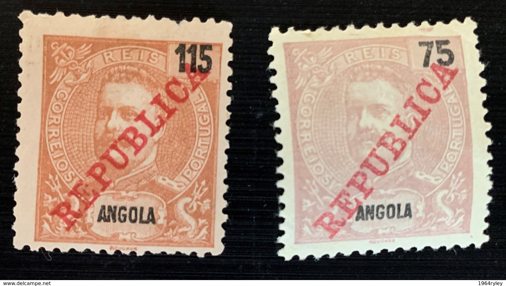 ANGOLA - MH* - 1911 - #  95, 97 - Angola