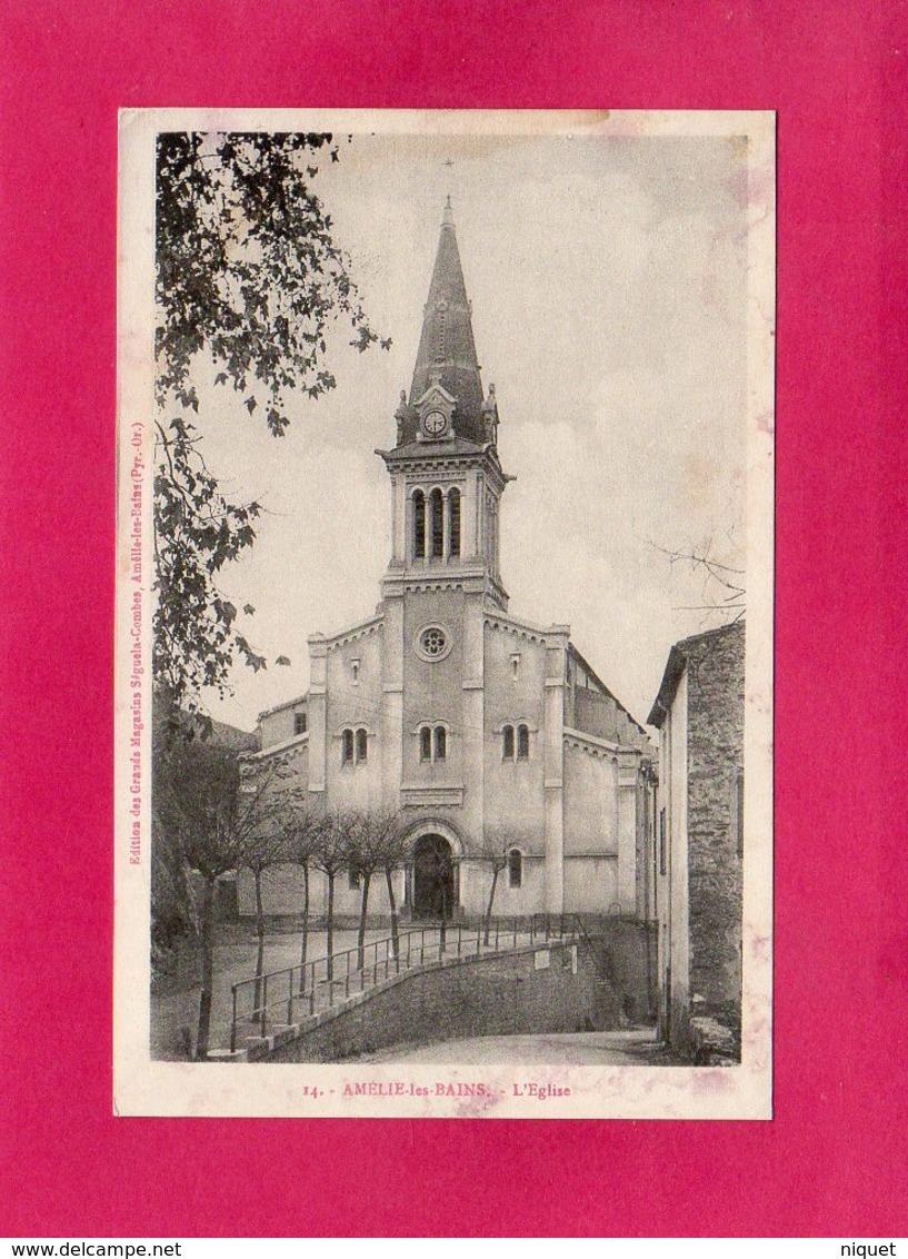 66 Pyrénées Orientales, AMELIE-les-BAINS, L'Eglise, (Seguela-Combes) - Autres & Non Classés