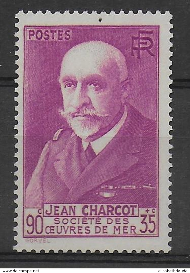 1939 - YVERT N° 377A ** MNH - COTE = 34 EUR. - CHARCOT - Nuovi