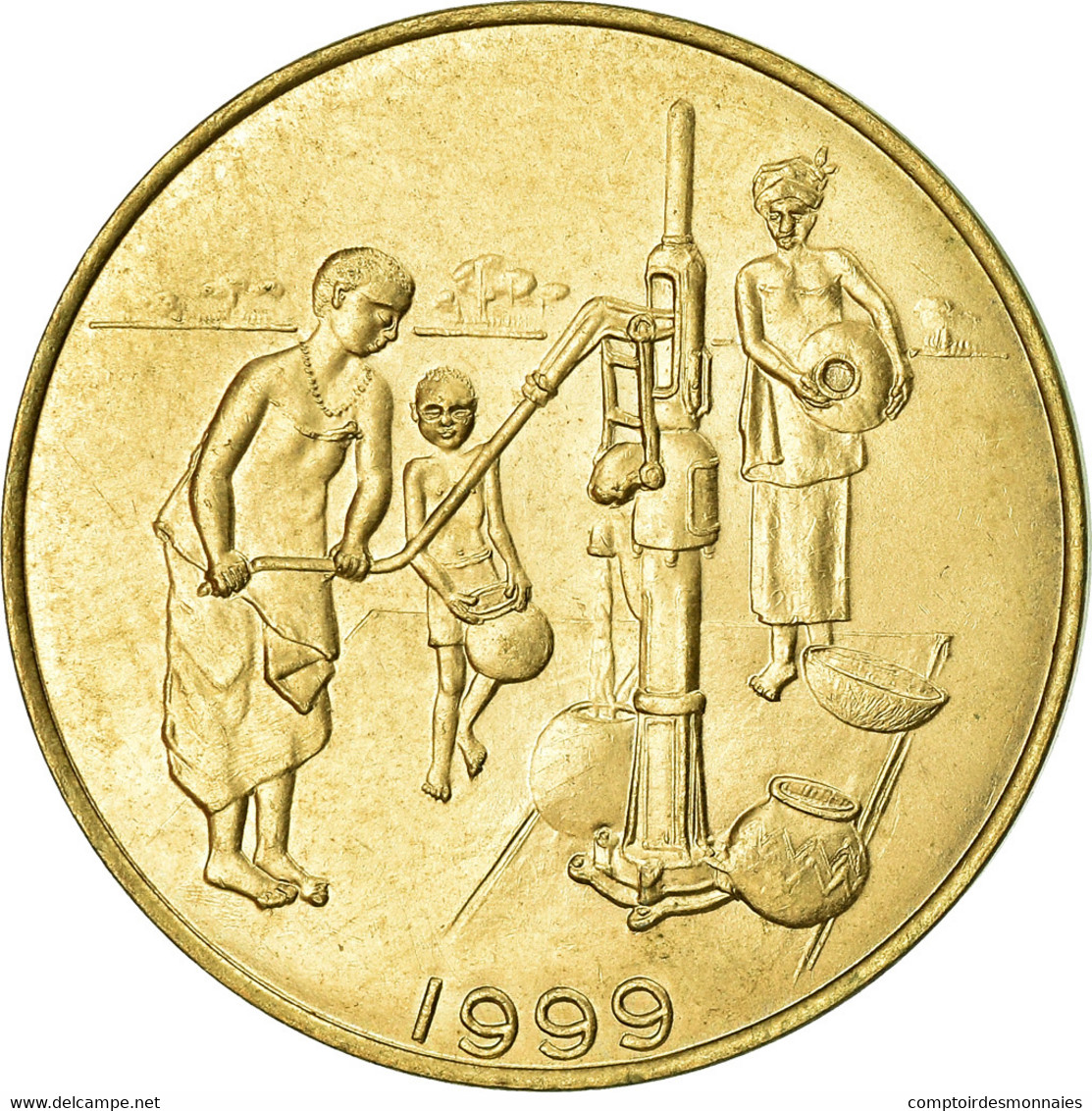 Monnaie, West African States, 10 Francs, 1999, TTB, Aluminum-Bronze, KM:10 - Côte-d'Ivoire