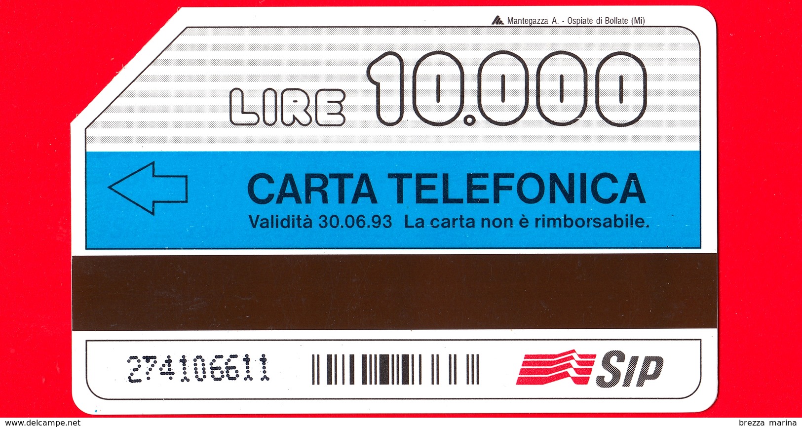 ITALIA - Scheda Telefonica - SIP - Natale 1991 - Giotto - OCR 18 Mm - Golden 189A - Fouten & Varianten