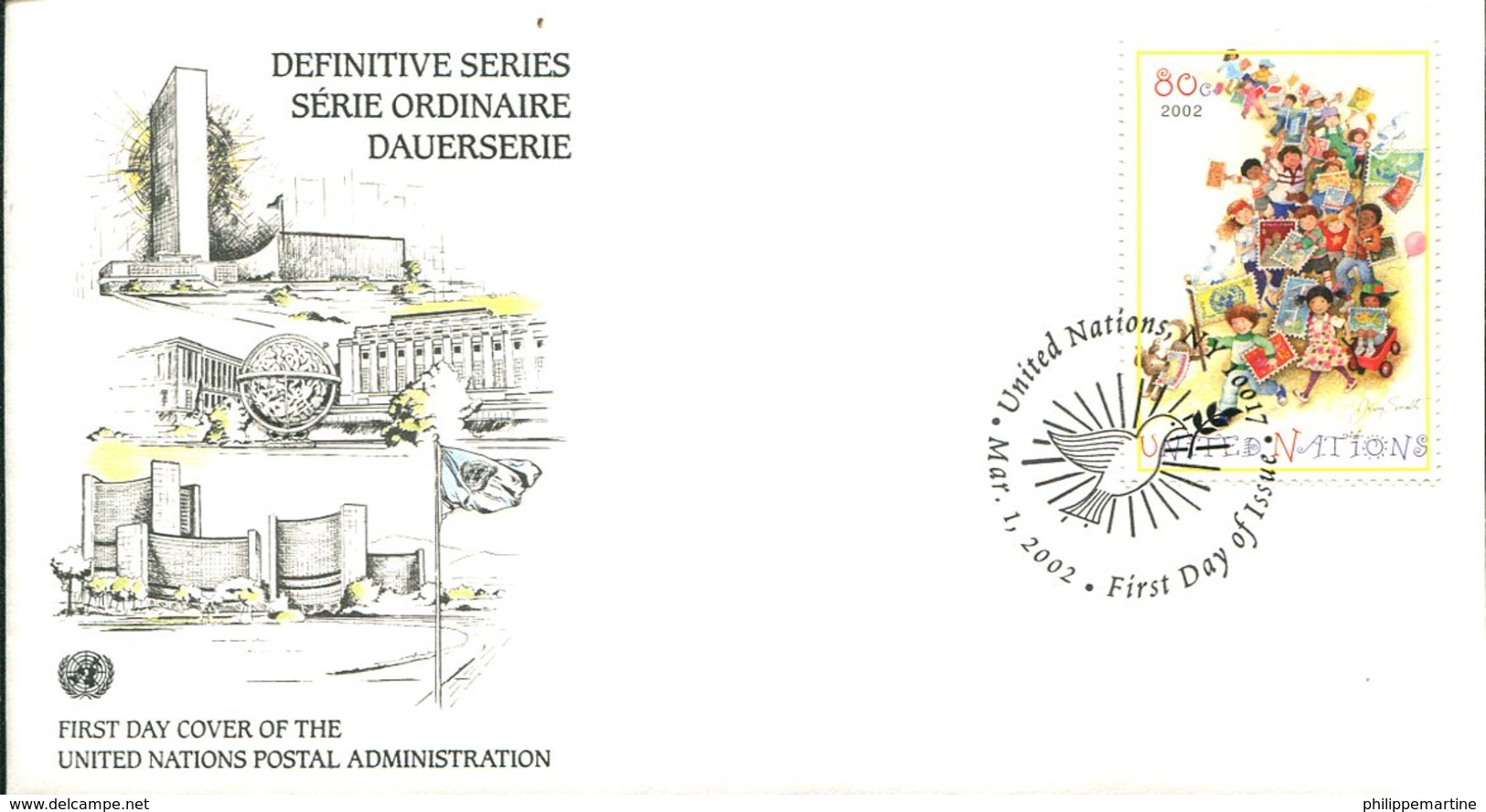 Nations Unies 2002 - NY YT 871 (o) - Le(s) Timbre(s) Sur Fragment Ou La FDC - 30% De La Côte YT - Oblitérés