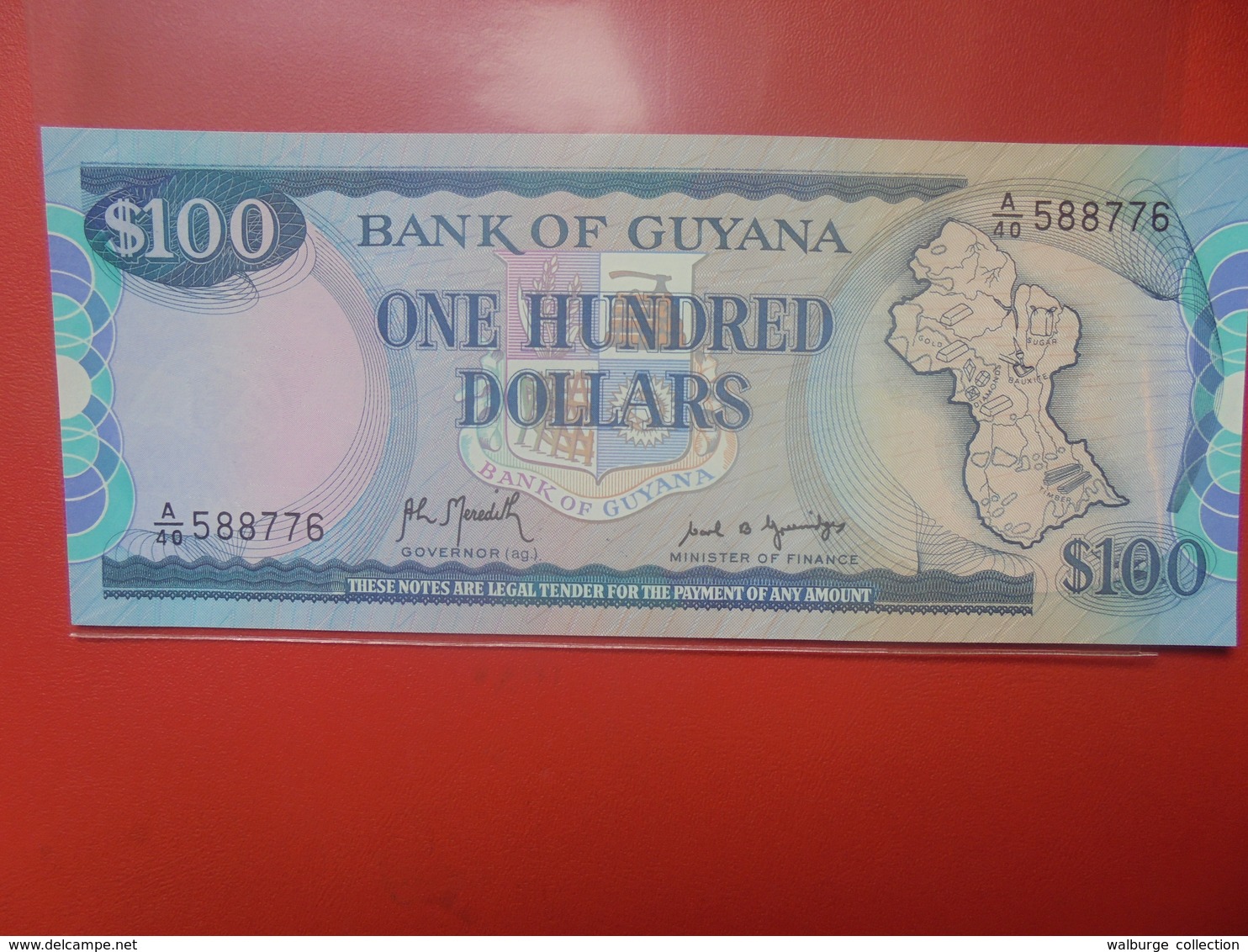 GUYANE 100$ 1989 PEU CIRCULER/NEUF (B.12) - Guyana