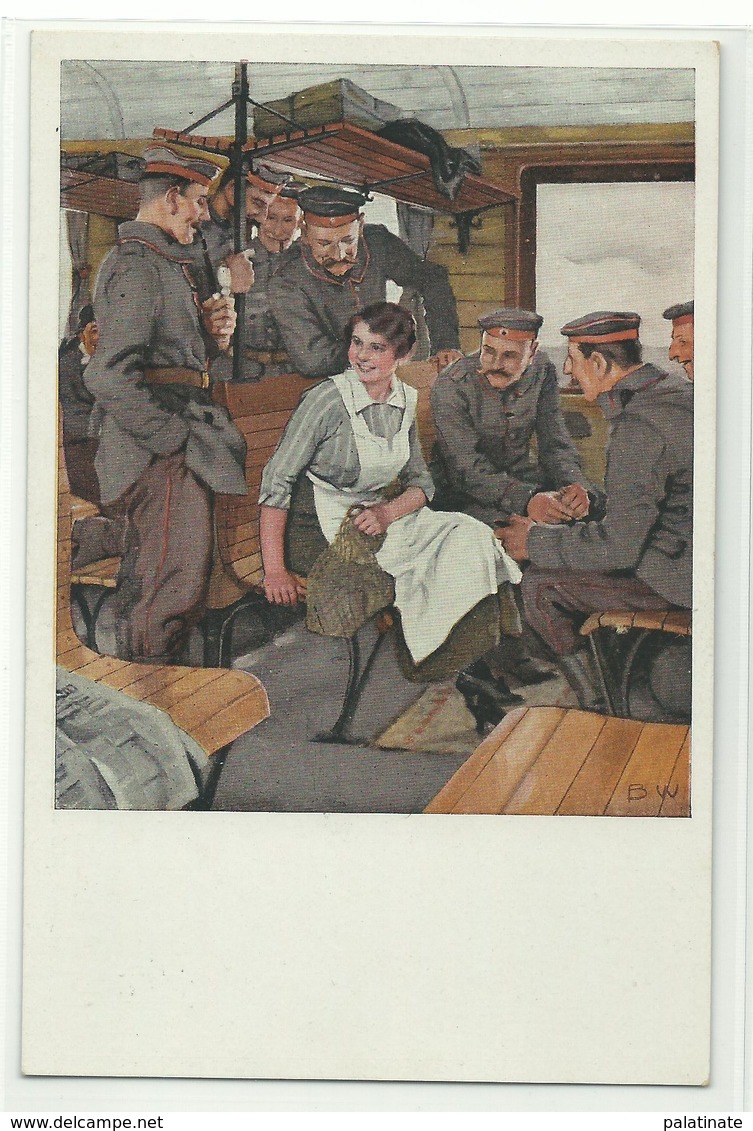 URLAUBSFAHRT Kriegspostkarte Nr.13 Signiert Wennerberg Um 1915 - Wennerberg, B.